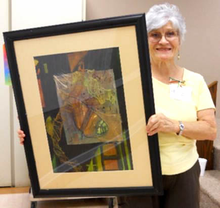 Ann with Mixed Media Painting
